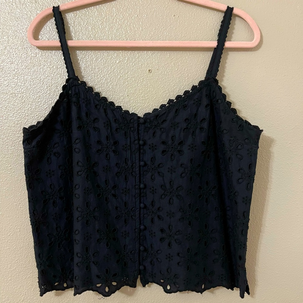Abercrombie and Fitch black lace top